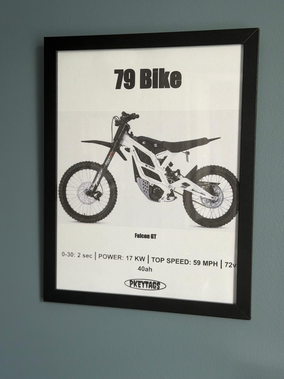 79 Bike Falcon GT Framed Poster