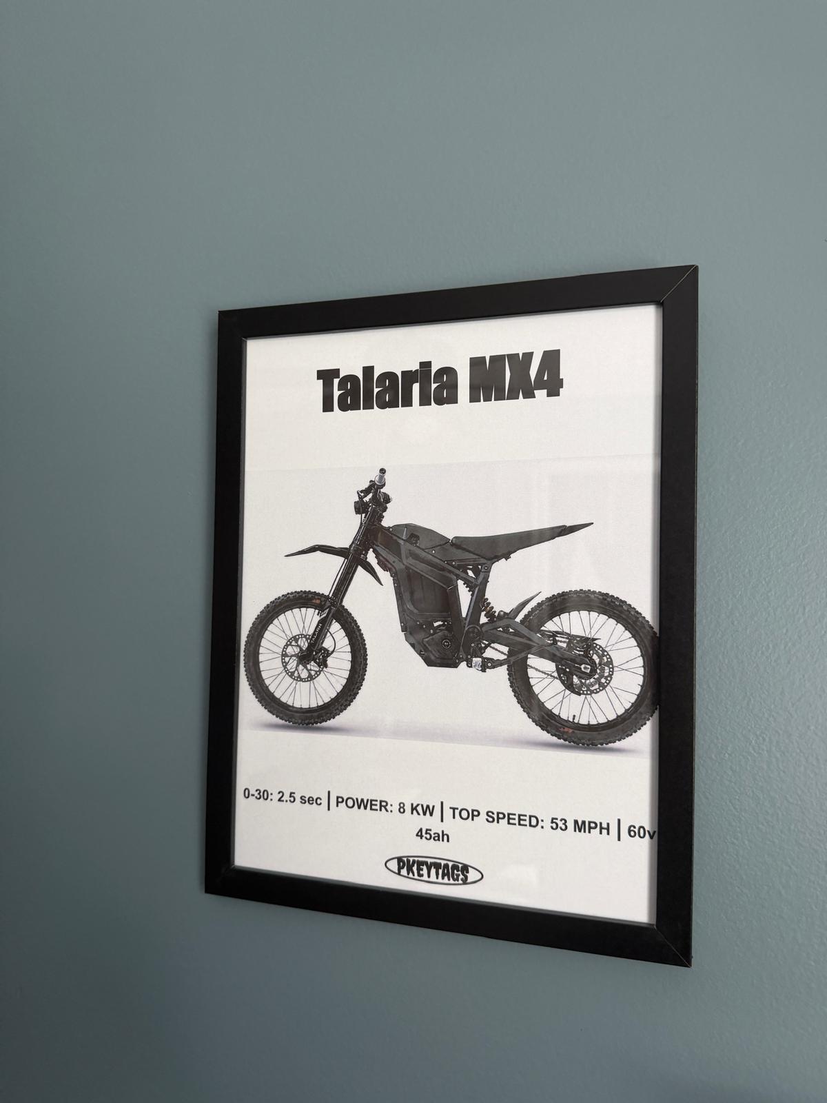 Talaria MX4 Framed Poster