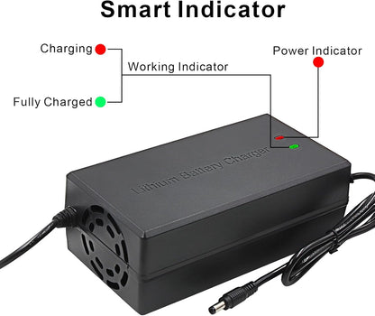 54.6V 5A Li Ion Battery Charger Multiple Plugs Battery Charger 13S 48V (Not Applicable to Lead-Acid Batteries)