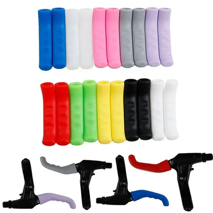 TPR Bicycle Brake Handle Covers Anti-Slip MTB Grips Handlebar Protectors for Cycling Safety Comfort Durable Bike Accessories