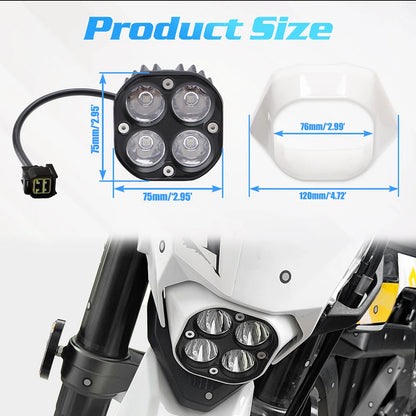 Adjustable Headlights for Off-Road Motorcycles Headlamp for Sur-Ron Ultra Bee