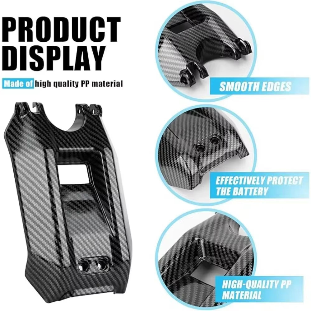 Motorcycle Carbon Fiber Battery Cover Pattern Battery Guards Wrap Protect for Sur-Ron Sur Ron Light Bee X/S Segway Electric Dirt