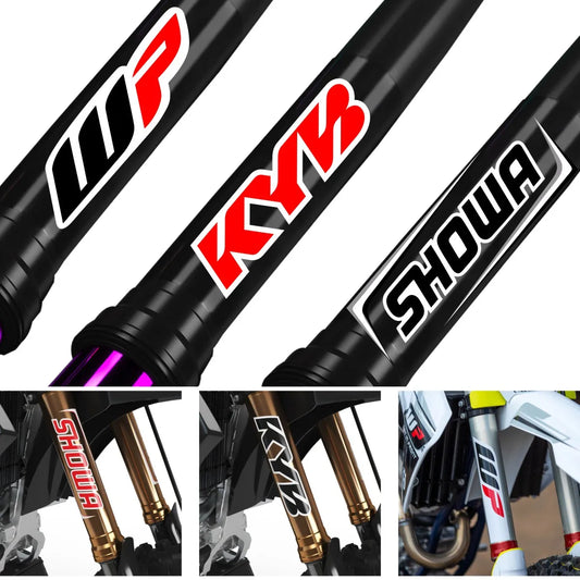 Reflective Motocross Motorcycle Sticker Fork Kyb Wp Suspension Showa Decals for Yamaha Honda Suzuki Ktm Kawasaki Benelli