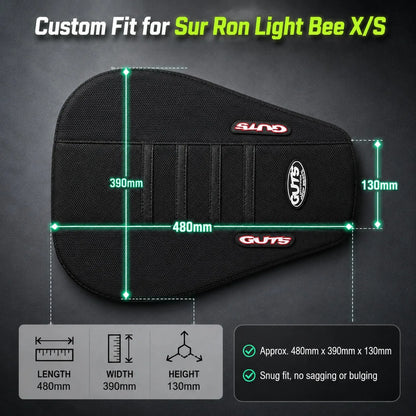 Ribbing Anti-Slip Motorcycle Seat Cushion Cover Waterproof Off-Road Rlectric Cover for Surron Sur-Ron Lightbee Light Bee X S New
