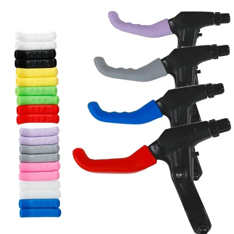 TPR Bicycle Brake Handle Covers Anti-Slip MTB Grips Handlebar Protectors for Cycling Safety Comfort Durable Bike Accessories