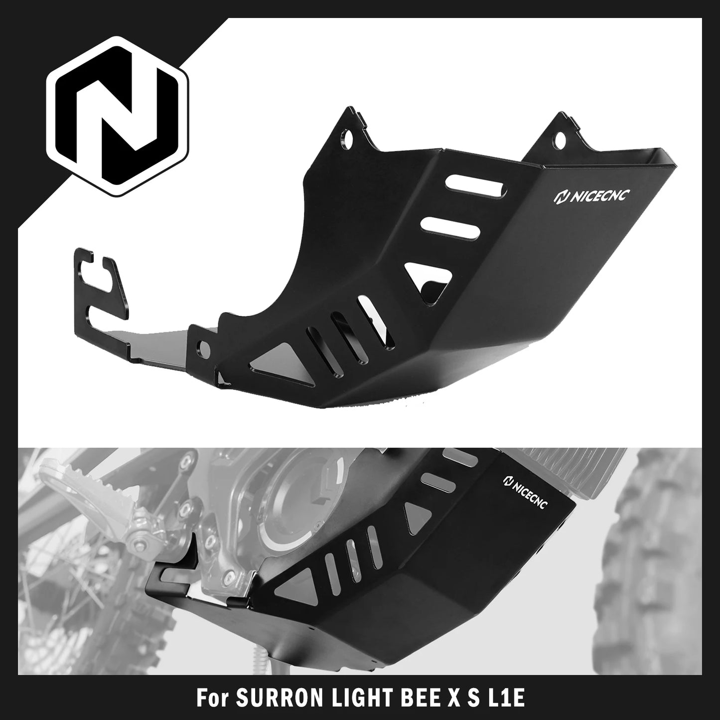 for Surron Light Bee X for Sur-Ron Light Bee S L1E Motocross Engine Chassis Guard Cover Skid Plate for Segway X160 X260
