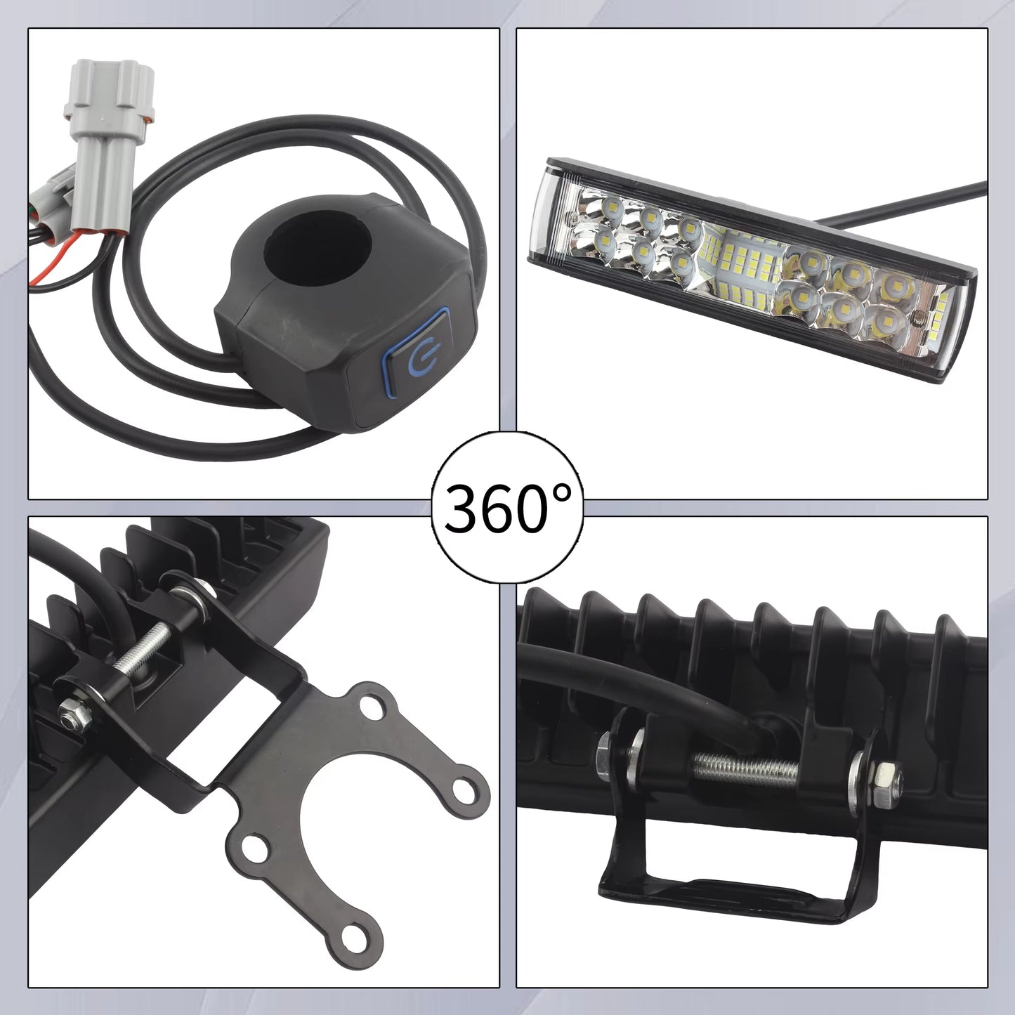 For Surron Light Bee Ebike LED Headlight Motorcycle Parts for Sur Ron Segway Enduro Motocross Electric Dirt Bike Spotlight
