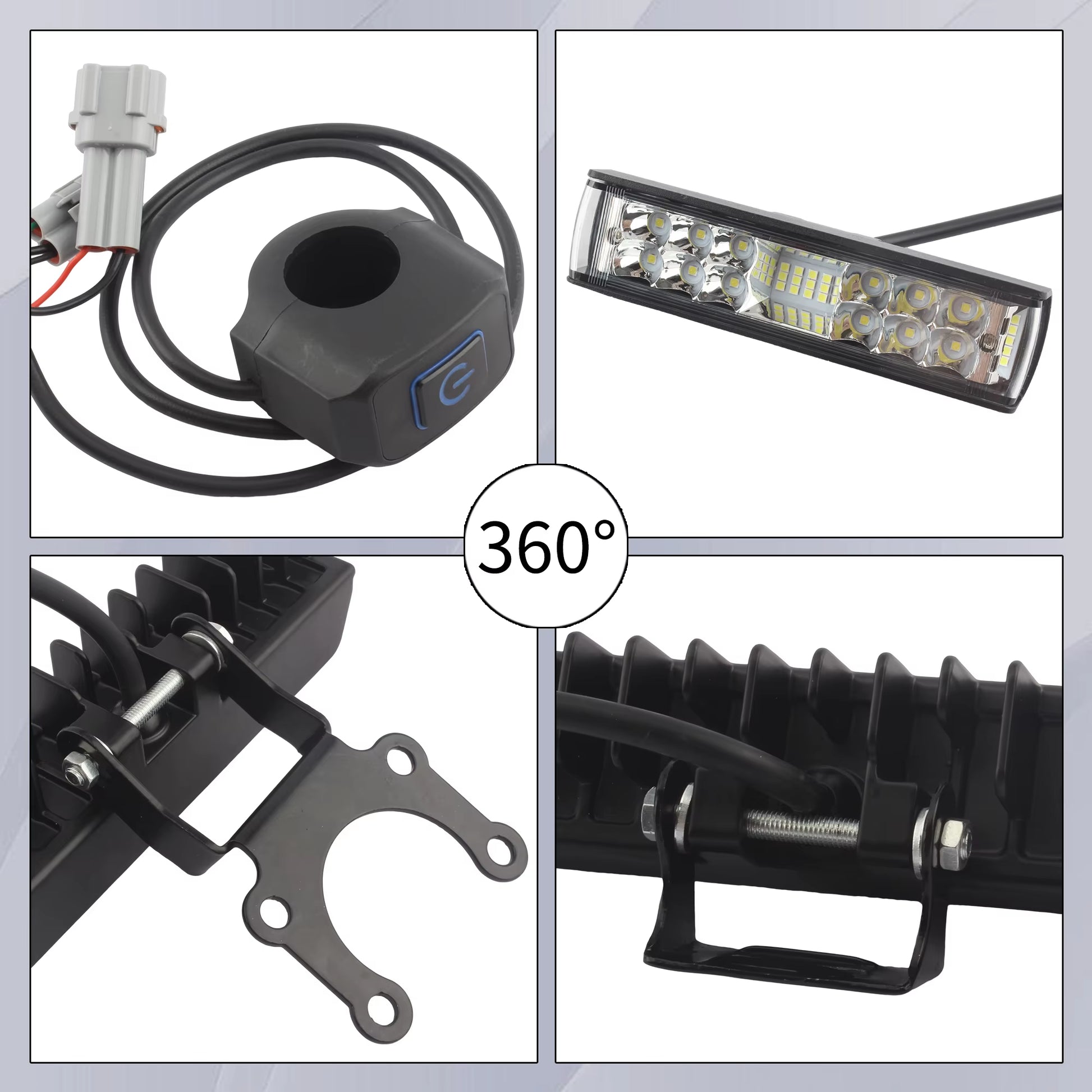 For Surron Light Bee Ebike LED Headlight Motorcycle Parts for Sur Ron Segway Enduro Motocross Electric Dirt Bike Spotlight