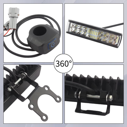 For Surron Light Bee Ebike LED Headlight Motorcycle Parts for Sur Ron Segway Enduro Motocross Electric Dirt Bike Spotlight