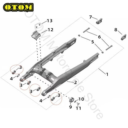 Motorcycle for Surron Ultra Bee Swingarm Bearing Kit Rear Shock Swing Arm Ball Bearing SUR-RON Ultrabee Electric E Bikes Parts