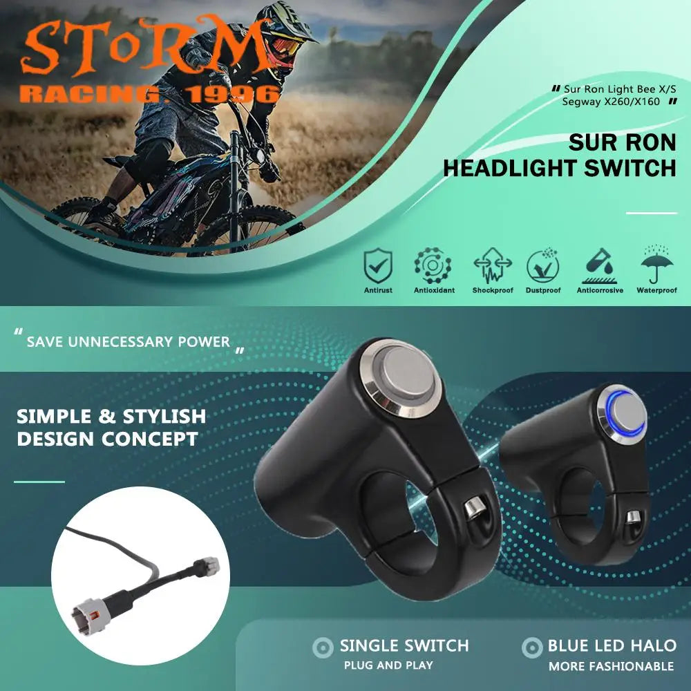 Motorcycle Plug and Play Headlight Kill Switch for Segway Sur-Ron Surron X160 X260 Light Bee S X Electric Motocross Bike