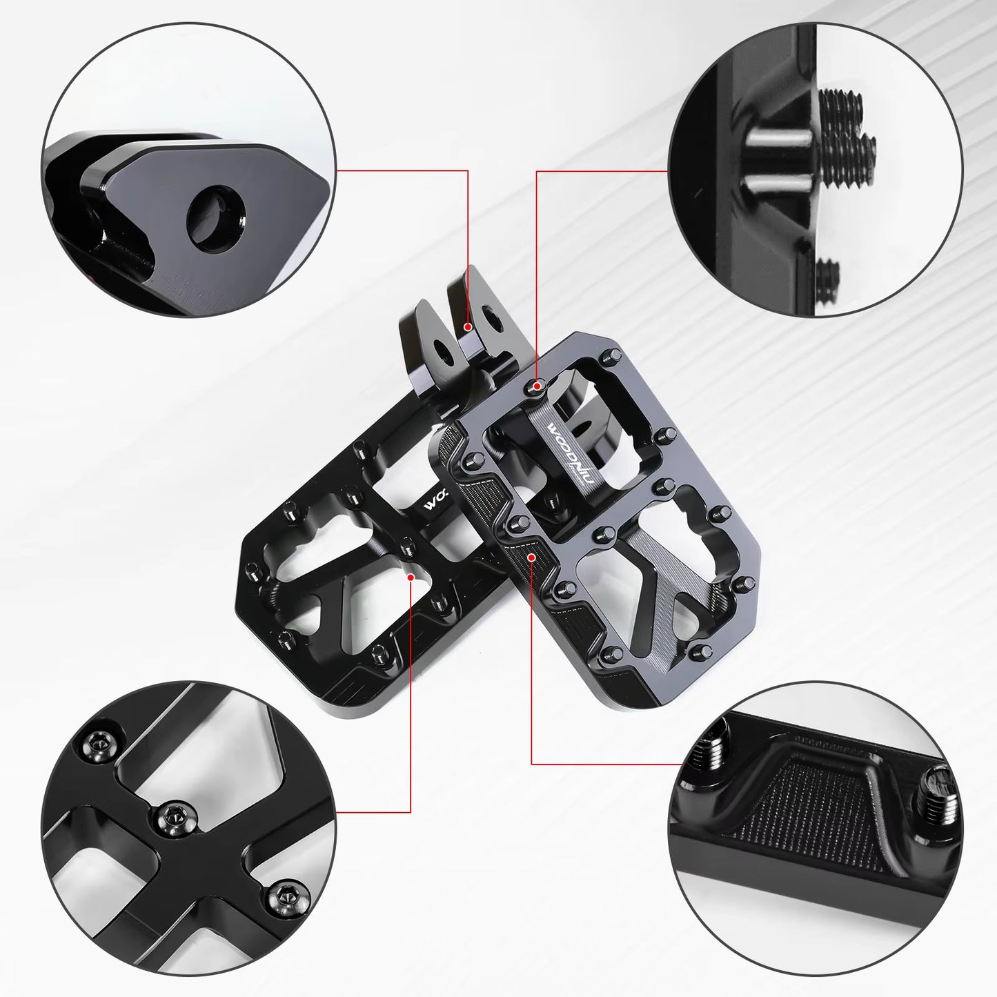 For Surron Pegs Foot Pedal Light Bee X New Customized Modified Pedals Footpegs for Surron Ebikes Accessories Motorcycles