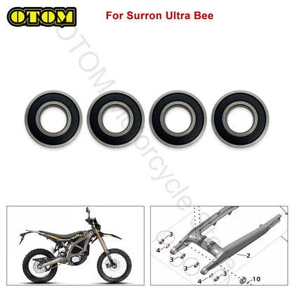 Motorcycle for Surron Ultra Bee Swingarm Bearing Kit Rear Shock Swing Arm Ball Bearing SUR-RON Ultrabee Electric E Bikes Parts