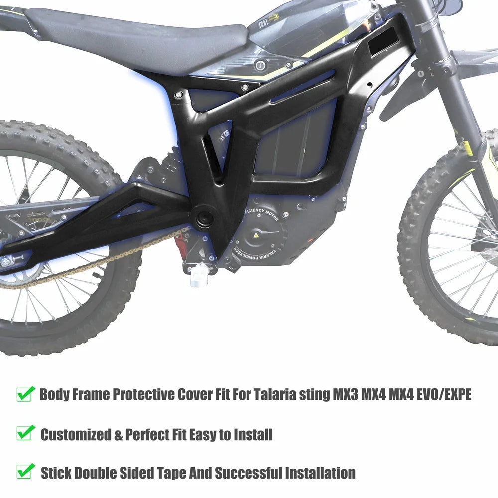 1Sets Body Frame Protective Cover Suitable for Talaria Sting MX3 MX4 MX4 EVO/EXPE Off-Road Electric Motorcycle Cover
