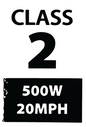 Class 2 500w Sticker