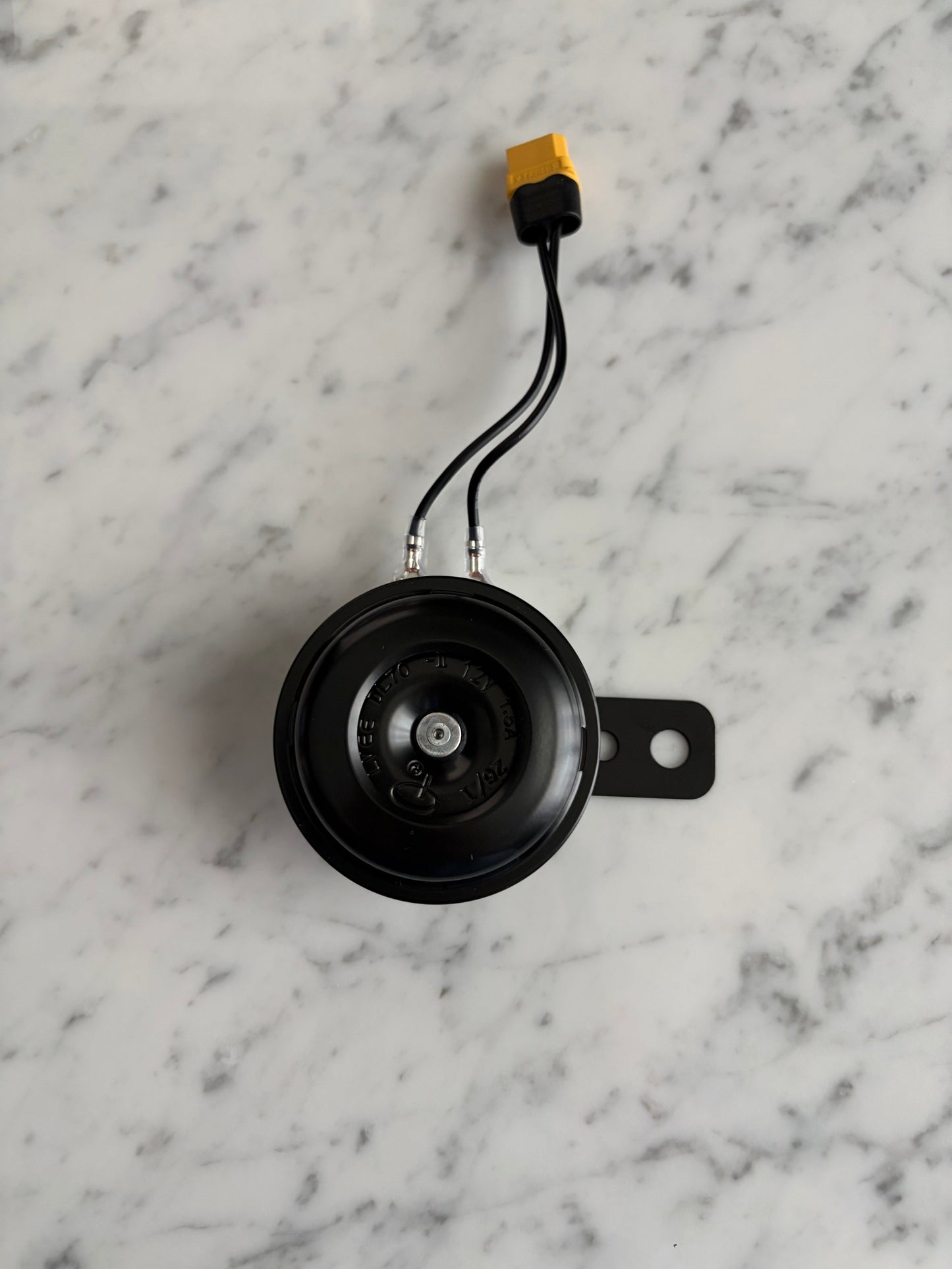 Battery powered horn [comes with a switch] can fit any bike.