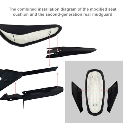 LINGQI Side Fender for Second-Generation Longer Rear Fender Fit to Sur Ron Light Bee X and S.