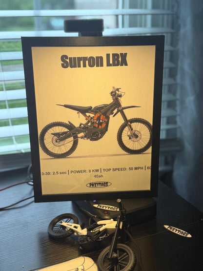 Surron Light Bee X Framed Poster (Black)