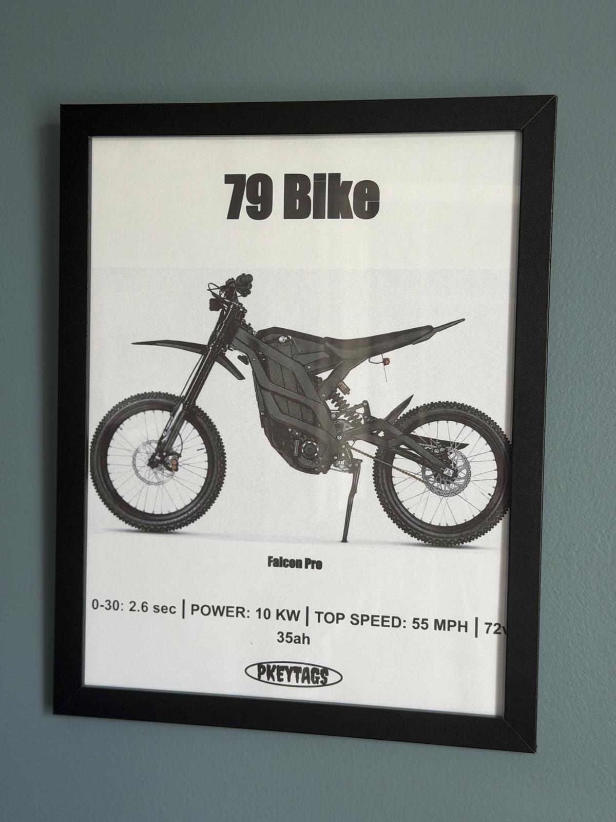 79 Bike Falcon Pro Framed Poster