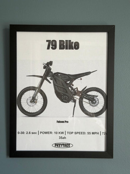 79 Bike Falcon Pro Framed Poster