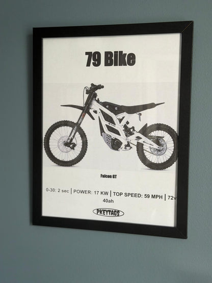 79 Bike Falcon GT Framed Poster