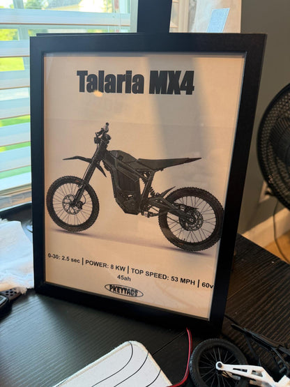 Talaria MX4 Framed Poster