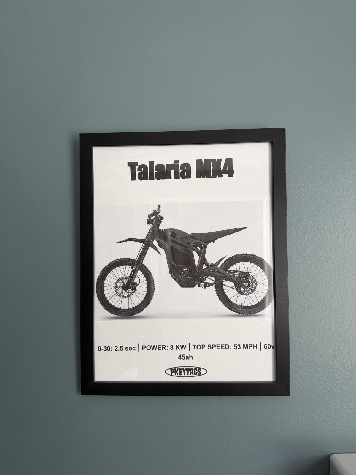 Talaria MX4 Framed Poster