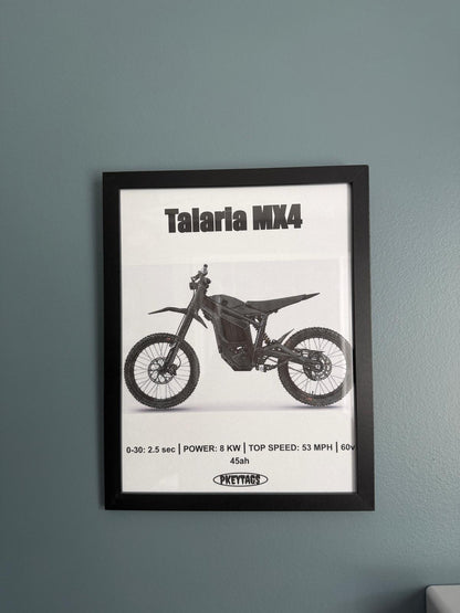 Talaria MX4 Framed Poster