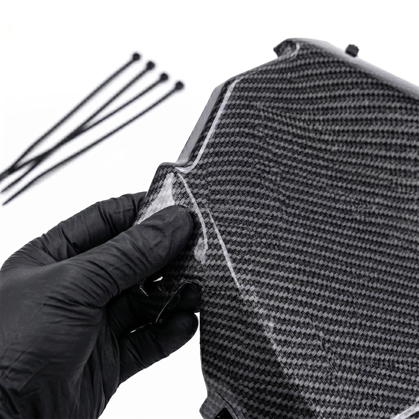 JFG Upgraded Carbon Fiber Look PP Material Number Plate Durable Replacement Shield for Surron Talaria E Ride Pro Motocross