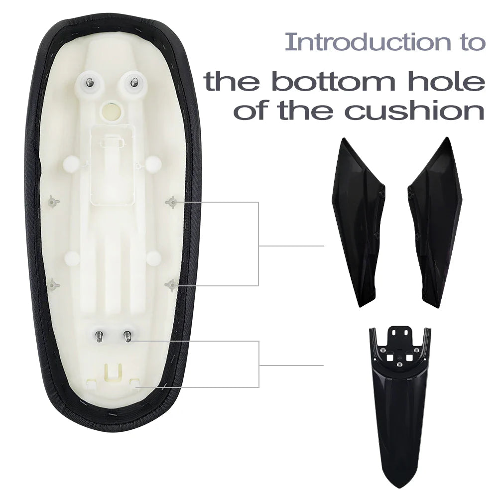 LINGQI Side Fender for Second-Generation Longer Rear Fender Fit to Sur Ron Light Bee X and S.