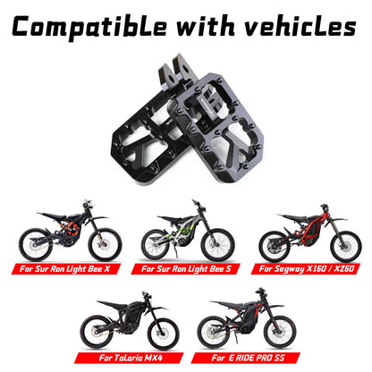 For Surron Pegs Foot Pedal Light Bee X New Customized Modified Pedals Footpegs for Surron Ebikes Accessories Motorcycles