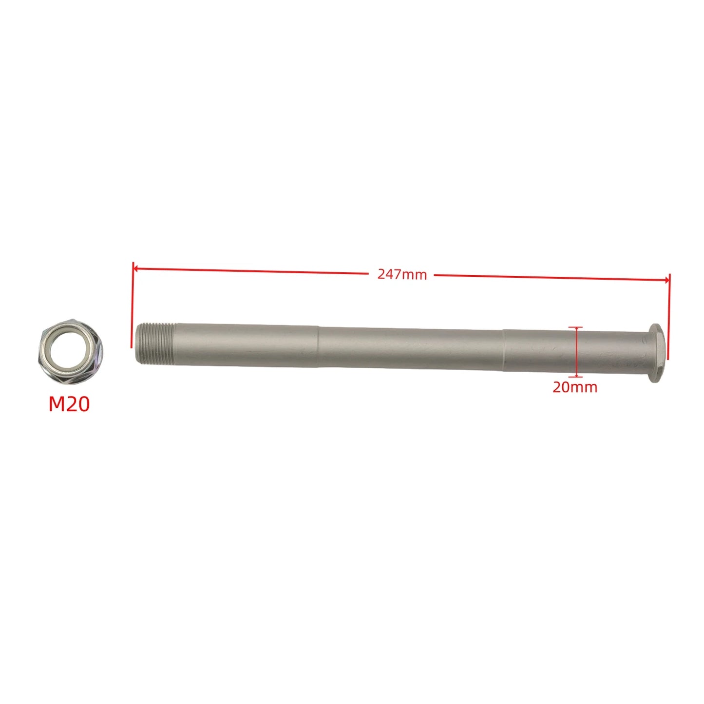 For SURRON Ultra Bee Electric Off-Road Motorcycle Front Axle, Middle Axle, and Rear Axle with Nuts Genuine Parts