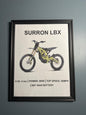Surron LBX Framed Poster